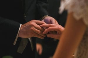 Wedding ring exchange