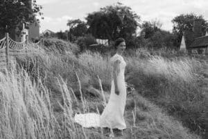 B&W Image of Bride